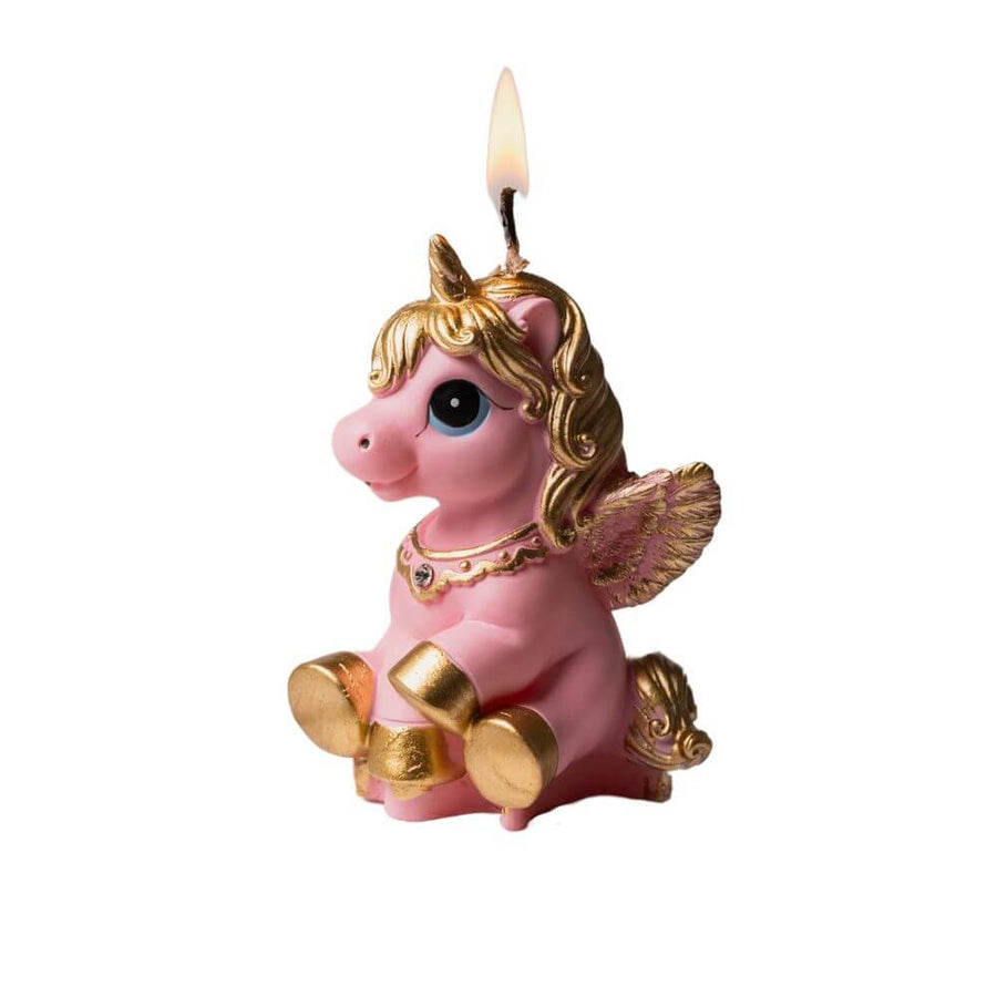 Pink Unicorn Candle