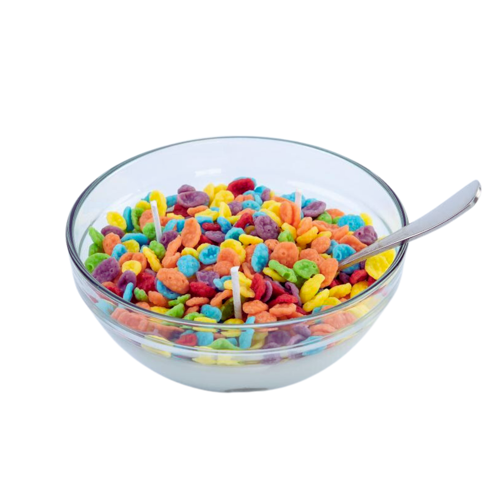 Fruity Pebbles Cereal Candle Bowl