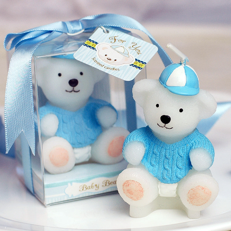 Little Bear Baby Shower Favors, Teddy Bear Soy Candles