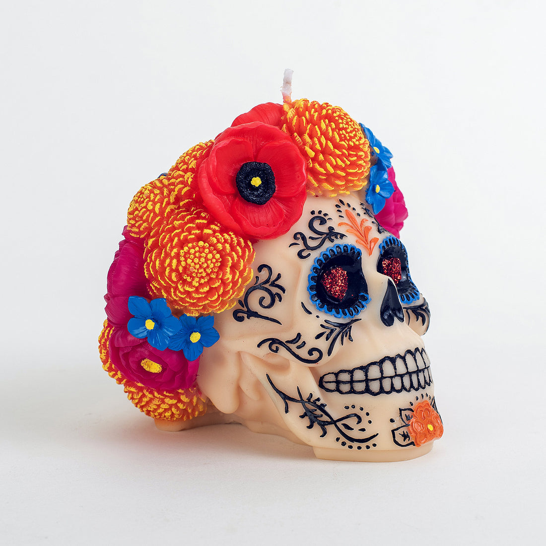 Floral Skull Scented Candle – Southlake gifts